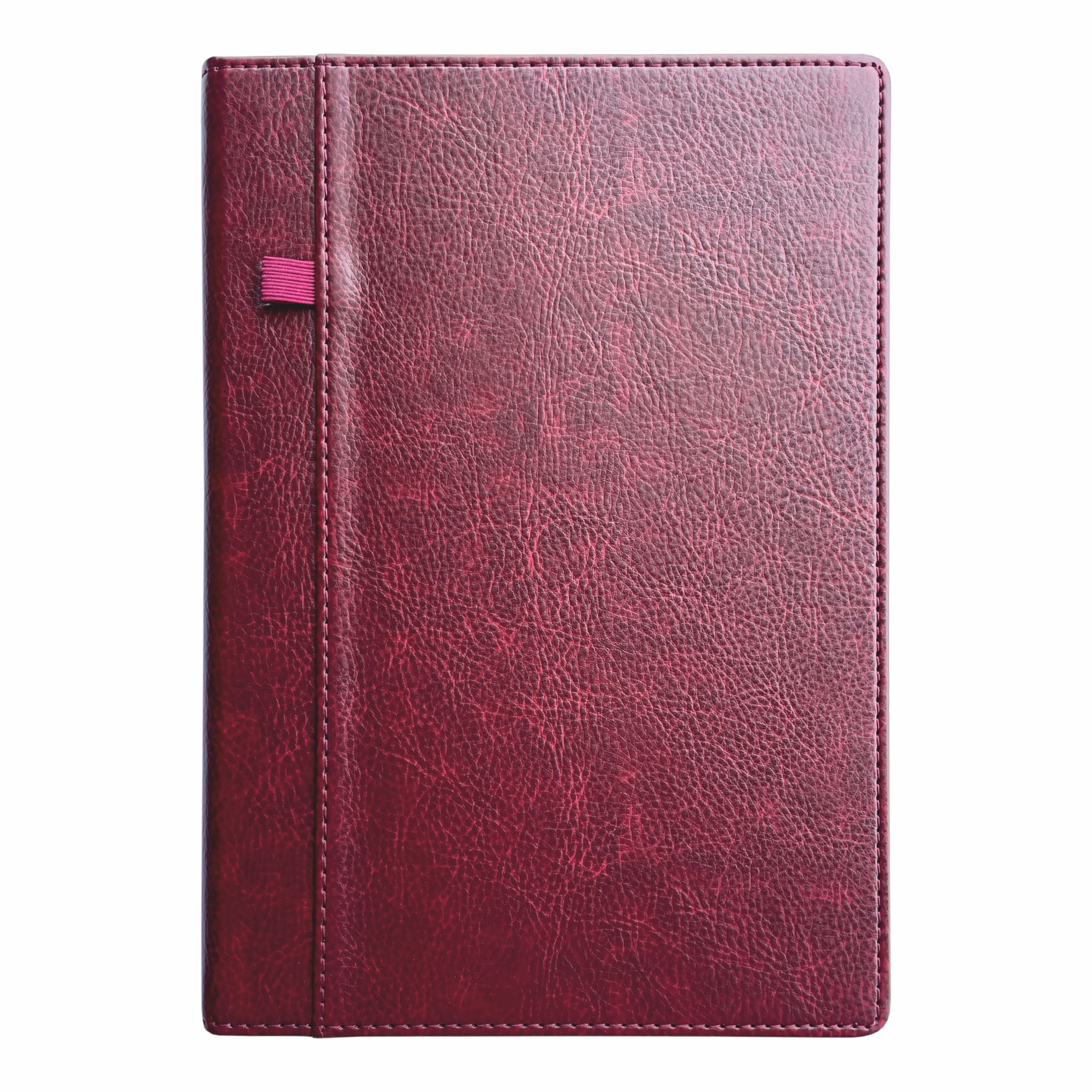 Anupam Exec Journal - Vintage Elegance with Stitched Edges, Elastic Pen Loop, and Leather Textured PU Covers – 192 Pages